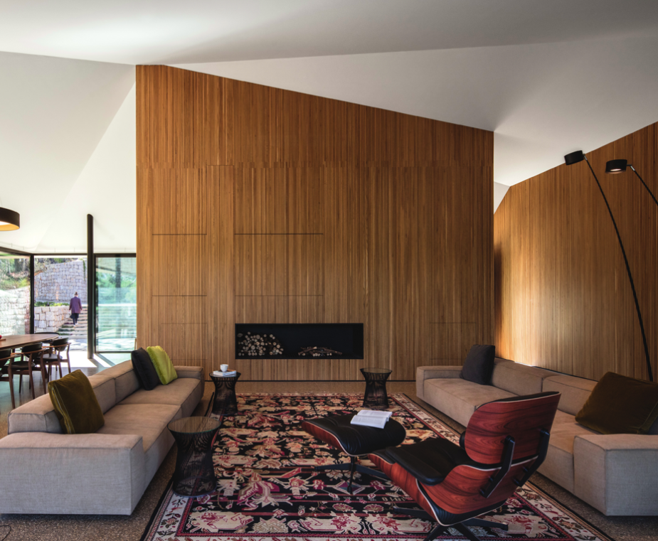 Habillage bois + niche