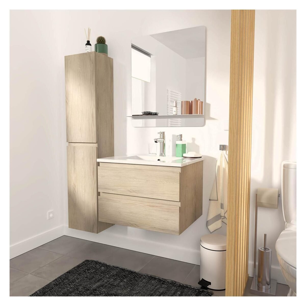 Colonne + miroir