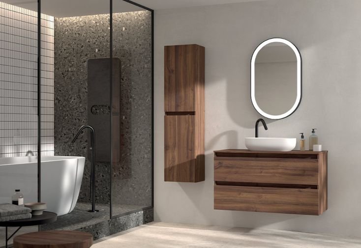 Colonne + miroir